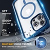 image:imageMiracase for iPhone 18 Pro Max Case with Builtin Screen Protector Full Camera Protector  Magnetic with MagSafe  360 Full Body Military DropProof 18 ProMax Bumper BurgundyMagnetic Blue