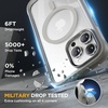 image:imageMiracase for iPhone 18 Pro Max Case with Builtin Screen Protector Full Camera Protector  Magnetic with MagSafe  360 Full Body Military DropProof 18 ProMax Bumper BurgundyMagnetic Gray