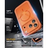 image:imageMiracase for iPhone 18 Pro Max Case with Builtin Screen Protector Full Camera Protector  Magnetic with MagSafe  360 Full Body Military DropProof 18 ProMax Bumper BurgundyOrange