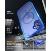 image:imageMiracase for iPhone 18 Pro Max Case with Builtin Screen Protector Full Camera Protector  Magnetic with MagSafe  360 Full Body Military DropProof 18 ProMax Bumper BurgundyMagnetic Blue