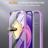 image:imageMiracase for iPhone 18 Pro Max Case with Builtin Screen Protector Full Camera Protector  Magnetic with MagSafe  360 Full Body Military DropProof 18 ProMax Bumper BurgundyPink