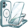 image:imageMiracase for iPhone 18 Pro Max Case with Builtin Screen Protector Full Camera Protector  Magnetic with MagSafe  360 Full Body Military DropProof 18 ProMax Bumper BurgundyGreen