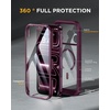 image:imageMiracase for iPhone 18 Pro Max Case with Builtin Screen Protector Full Camera Protector  Magnetic with MagSafe  360 Full Body Military DropProof 18 ProMax Bumper BurgundyBurgundy