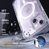 image:imageMiracase for iPhone 18 Pro Max Case with Builtin Screen Protector Full Camera Protector  Magnetic with MagSafe  360 Full Body Military DropProof 18 ProMax Bumper BurgundyMagnetic Clear Glitter