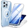 image:imageMiracase for iPhone 18 Pro Max Case with Builtin Screen Protector Full Camera Protector  Magnetic with MagSafe  360 Full Body Military DropProof 18 ProMax Bumper BurgundyMagnetic Clear