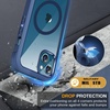 image:imageMiracase for iPhone 18 Pro Max Case with Builtin Screen Protector Full Camera Protector  Magnetic with MagSafe  360 Full Body Military DropProof 18 ProMax Bumper BurgundyMagnetic Blue