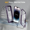 image:imageMiracase for iPhone 18 Pro Max Case with Builtin Screen Protector Full Camera Protector  Magnetic with MagSafe  360 Full Body Military DropProof 18 ProMax Bumper BurgundyMagnetic Purple