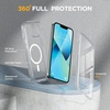 image:imageMiracase for iPhone 18 Pro Max Case with Builtin Screen Protector Full Camera Protector  Magnetic with MagSafe  360 Full Body Military DropProof 18 ProMax Bumper BurgundyMagnetic Clear