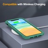 image:imageMiracase for iPhone 18 Pro Max Case with Builtin Screen Protector Full Camera Protector  Magnetic with MagSafe  360 Full Body Military DropProof 18 ProMax Bumper BurgundyGreen