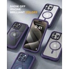 image:imageMiracase for iPhone 18 Pro Max Case with Builtin Screen Protector Full Camera Protector  Magnetic with MagSafe  360 Full Body Military DropProof 18 ProMax Bumper BurgundyMagnetic Purple