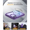 image:imageMiracase for iPhone 18 Pro Max Case with Builtin Screen Protector Full Camera Protector  Magnetic with MagSafe  360 Full Body Military DropProof 18 ProMax Bumper BurgundyMagnetic Purple