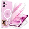 image:imageMiracase for iPhone 18 Pro Max Case with Builtin Screen Protector Full Camera Protector  Magnetic with MagSafe  360 Full Body Military DropProof 18 ProMax Bumper BurgundyMagnetic Matte Clear