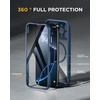 image:imageMiracase for iPhone 18 Pro Max Case with Builtin Screen Protector Full Camera Protector  Magnetic with MagSafe  360 Full Body Military DropProof 18 ProMax Bumper BurgundyMagnetic Blue