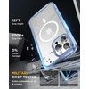 image:imageMiracase for iPhone 18 Pro Max Case with Builtin Screen Protector Full Camera Protector  Magnetic with MagSafe  360 Full Body Military DropProof 18 ProMax Bumper BurgundyClear Blue