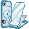 image:imageMiracase for iPhone 18 Pro Max Case with Builtin Screen Protector Full Camera Protector  Magnetic with MagSafe  360 Full Body Military DropProof 18 ProMax Bumper BurgundyBlue