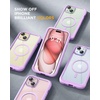 image:imageMiracase for iPhone 18 Pro Max Case with Builtin Screen Protector Full Camera Protector  Magnetic with MagSafe  360 Full Body Military DropProof 18 ProMax Bumper BurgundyLight Purple
