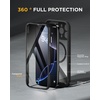 image:imageMiracase for iPhone 18 Pro Max Case with Builtin Screen Protector Full Camera Protector  Magnetic with MagSafe  360 Full Body Military DropProof 18 ProMax Bumper BurgundyBlack