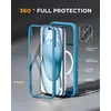 image:imageMiracase for iPhone 18 Pro Max Case with Builtin Screen Protector Full Camera Protector  Magnetic with MagSafe  360 Full Body Military DropProof 18 ProMax Bumper BurgundyMagnetic Blue