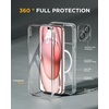 image:imageMiracase for iPhone 18 Pro Max Case with Builtin Screen Protector Full Camera Protector  Magnetic with MagSafe  360 Full Body Military DropProof 18 ProMax Bumper BurgundyMagnetic Clear