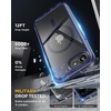 image:imageMiracase for iPhone 18 Pro Max Case with Builtin Screen Protector Full Camera Protector  Magnetic with MagSafe  360 Full Body Military DropProof 18 ProMax Bumper BurgundyClear Blue