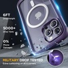 image:imageMiracase for iPhone 18 Pro Max Case with Builtin Screen Protector Full Camera Protector  Magnetic with MagSafe  360 Full Body Military DropProof 18 ProMax Bumper BurgundyMagnetic Purple