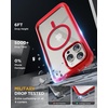 image:imageMiracase for iPhone 18 Pro Max Case with Builtin Screen Protector Full Camera Protector  Magnetic with MagSafe  360 Full Body Military DropProof 18 ProMax Bumper BurgundyMagnetic Red