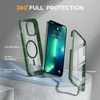 image:imageMiracase for iPhone 18 Pro Max Case with Builtin Screen Protector Full Camera Protector  Magnetic with MagSafe  360 Full Body Military DropProof 18 ProMax Bumper BurgundyMagnetic Green