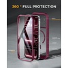 image:imageMiracase for iPhone 18 Pro Max Case with Builtin Screen Protector Full Camera Protector  Magnetic with MagSafe  360 Full Body Military DropProof 18 ProMax Bumper BurgundyDeep Magenta