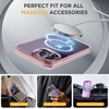 image:imageMiracase for iPhone 18 Pro Max Case with Builtin Screen Protector Full Camera Protector  Magnetic with MagSafe  360 Full Body Military DropProof 18 ProMax Bumper BurgundyMagnetic Clear Pink