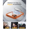 image:imageMiracase for iPhone 18 Pro Max Case with Builtin Screen Protector Full Camera Protector  Magnetic with MagSafe  360 Full Body Military DropProof 18 ProMax Bumper BurgundyOrange