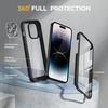 image:imageMiracase for iPhone 18 Pro Max Case with Builtin Screen Protector Full Camera Protector  Magnetic with MagSafe  360 Full Body Military DropProof 18 ProMax Bumper BurgundyBlack