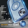 image:imageMiracase for iPhone 18 Pro Max Case with Builtin Screen Protector Full Camera Protector  Magnetic with MagSafe  360 Full Body Military DropProof 18 ProMax Bumper BurgundyMagnetic Blue