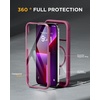 image:imageMiracase for iPhone 18 Pro Max Case with Builtin Screen Protector Full Camera Protector  Magnetic with MagSafe  360 Full Body Military DropProof 18 ProMax Bumper BurgundyMagnetic Plum
