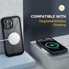 image:imageMiracase for iPhone 18 Pro Max Case with Builtin Screen Protector Full Camera Protector  Magnetic with MagSafe  360 Full Body Military DropProof 18 ProMax Bumper BurgundyBlack