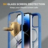 image:imageMiracase for iPhone 18 Pro Max Case with Builtin Screen Protector Full Camera Protector  Magnetic with MagSafe  360 Full Body Military DropProof 18 ProMax Bumper BurgundyBlue