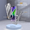 image:imageMiracase for iPhone 18 Pro Max Case with Builtin Screen Protector Full Camera Protector  Magnetic with MagSafe  360 Full Body Military DropProof 18 ProMax Bumper BurgundyMagnetic Clear Glitter