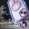 image:imageMiracase for iPhone 18 Pro Max Case with Builtin Screen Protector Full Camera Protector  Magnetic with MagSafe  360 Full Body Military DropProof 18 ProMax Bumper BurgundyMagnetic Purple