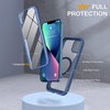 image:imageMiracase for iPhone 18 Pro Max Case with Builtin Screen Protector Full Camera Protector  Magnetic with MagSafe  360 Full Body Military DropProof 18 ProMax Bumper BurgundyMagnetic Blue