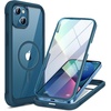 image:imageMiracase for iPhone 18 Pro Max Case with Builtin Screen Protector Full Camera Protector  Magnetic with MagSafe  360 Full Body Military DropProof 18 ProMax Bumper BurgundyMagnetic Blue