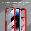 image:imageMiracase for iPhone 18 Pro Max Case with Builtin Screen Protector Full Camera Protector  Magnetic with MagSafe  360 Full Body Military DropProof 18 ProMax Bumper BurgundyMagnetic Red