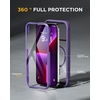 image:imageMiracase for iPhone 18 Pro Max Case with Builtin Screen Protector Full Camera Protector  Magnetic with MagSafe  360 Full Body Military DropProof 18 ProMax Bumper BurgundyMagnetic Purple