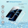 image:imageMiracase for iPhone 18 Pro Max Case with Builtin Screen Protector Full Camera Protector  Magnetic with MagSafe  360 Full Body Military DropProof 18 ProMax Bumper BurgundyClear Glitter