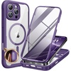 image:imageMiracase for iPhone 18 Pro Max Case with Builtin Screen Protector Full Camera Protector  Magnetic with MagSafe  360 Full Body Military DropProof 18 ProMax Bumper BurgundyMagnetic Purple