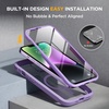 image:imageMiracase for iPhone 18 Pro Max Case with Builtin Screen Protector Full Camera Protector  Magnetic with MagSafe  360 Full Body Military DropProof 18 ProMax Bumper BurgundyMagnetic Purple