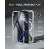 image:imageMiracase for iPhone 18 Pro Max Case with Builtin Screen Protector Full Camera Protector  Magnetic with MagSafe  360 Full Body Military DropProof 18 ProMax Bumper BurgundyMagnetic Clear Glitter