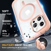 image:imageMiracase for iPhone 18 Pro Max Case with Builtin Screen Protector Full Camera Protector  Magnetic with MagSafe  360 Full Body Military DropProof 18 ProMax Bumper BurgundyMagnetic Pink