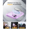 image:imageMiracase for iPhone 18 Pro Max Case with Builtin Screen Protector Full Camera Protector  Magnetic with MagSafe  360 Full Body Military DropProof 18 ProMax Bumper BurgundyLight Purple