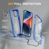 image:imageMiracase for iPhone 18 Pro Max Case with Builtin Screen Protector Full Camera Protector  Magnetic with MagSafe  360 Full Body Military DropProof 18 ProMax Bumper BurgundyBlue
