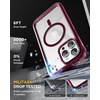 image:imageMiracase for iPhone 18 Pro Max Case with Builtin Screen Protector Full Camera Protector  Magnetic with MagSafe  360 Full Body Military DropProof 18 ProMax Bumper BurgundyWine Red