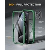 image:imageMiracase for iPhone 18 Pro Max Case with Builtin Screen Protector Full Camera Protector  Magnetic with MagSafe  360 Full Body Military DropProof 18 ProMax Bumper BurgundyMagnetic Green